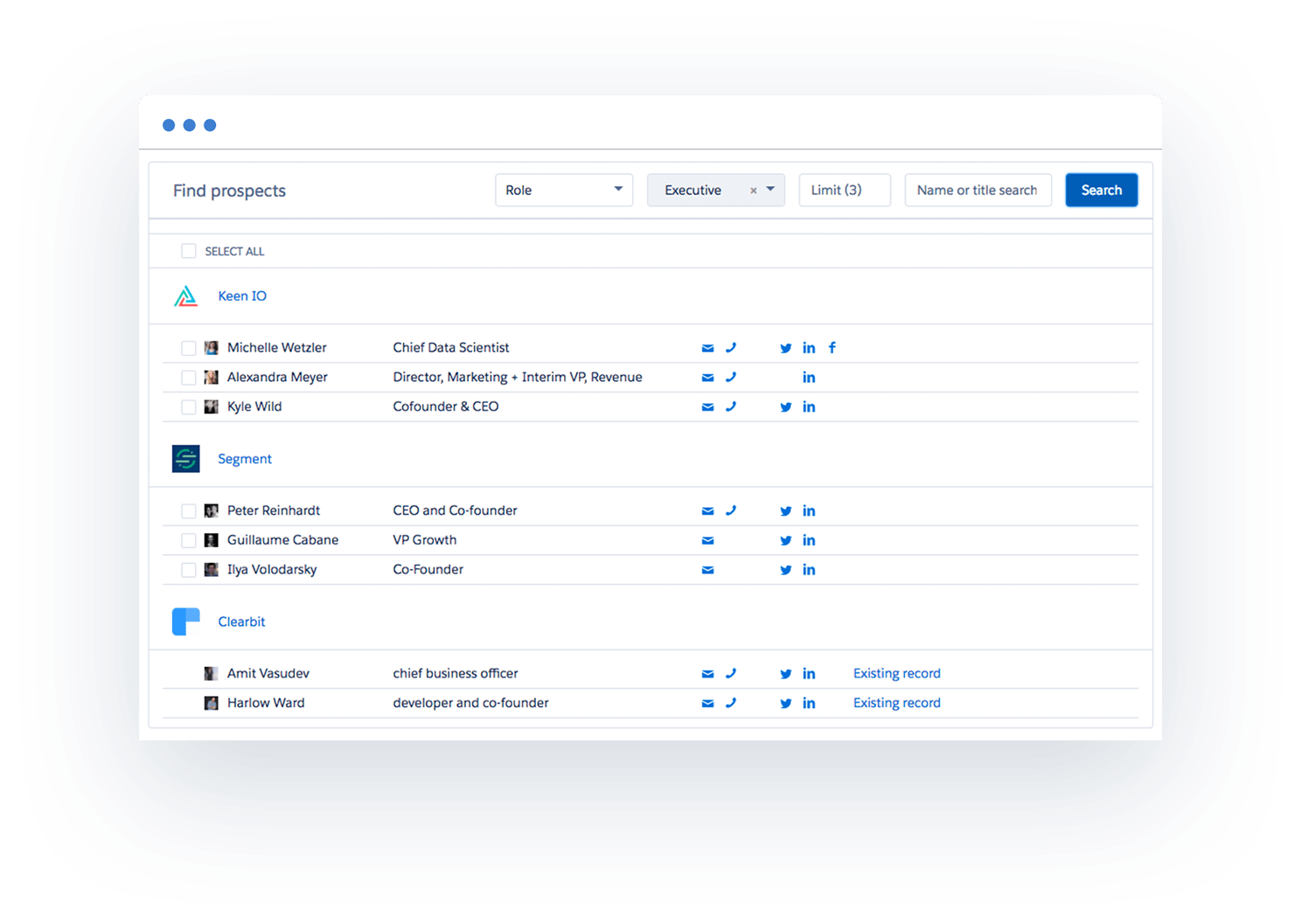 Clearbit Sales Engagement Platform
